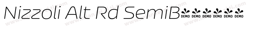 Nizzoli Alt Rd SemiB字体转换